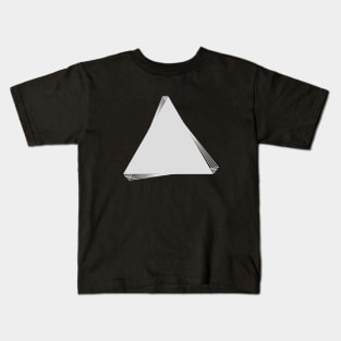 White triangles Kids T-Shirt